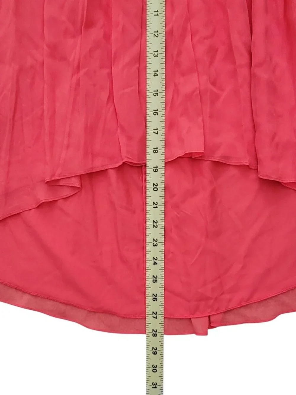 J. Crew Mindy Strapless Hi-Low Cocktail Bridesmaid Dress Coral Silk Size 10